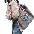 画像2: Disney Mickey Fur Tote Shoulder Crossbody Bag 即納ディズニー  ミッキー 刺繍 ファーモコモコトート フリース ショルダーバッグ (2)