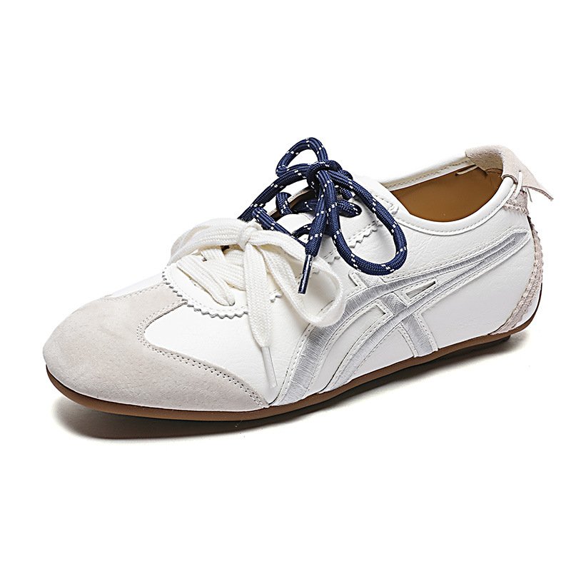 画像4: Women's Fashionable soft sole leather lace-up sneakers shoes　ファッショナブルソフトソールレザーレースアップスニーカーシューズ (4)