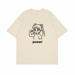 画像2: unisex Power Girl print  T-shirt   　パワーガール プリント 半袖ラウンドネック Tシャツ ユニセックス 男女兼用 (2)