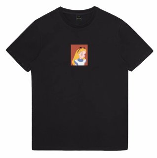 alice wonderland Print T-shirt 男女兼用ユニセックスアリス