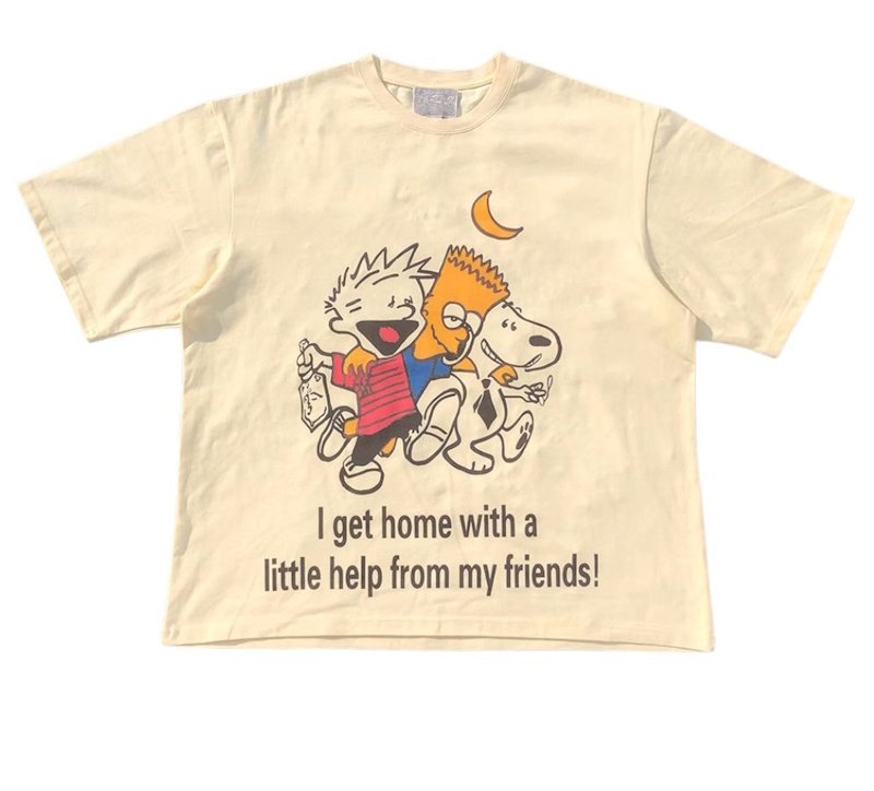 画像3: unisex  Snoopy family double-sided print vintage styleT-shirt   　  スヌーピーファミリー両面プリント ビンテージスタイルグラフィック 半袖ラウンドネック Tシャツ ユニセックス 男女兼用 (3)