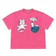 画像8: unisex JUST BE YOU Snoopy & Skateboard Cat Graphic Print  T-shirt   　 JUST BE YOUスヌーピー＆スケボーキャット グラフィックプリント 半袖ラウンドネック Tシャツ ユニセックス 男女兼用 (8)