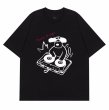 画像1: unisex DJ Dog dog print  T-shirt   DJドッグプリント 半袖ラウンドネック Tシャツ ユニセックス 男女兼用 (1)