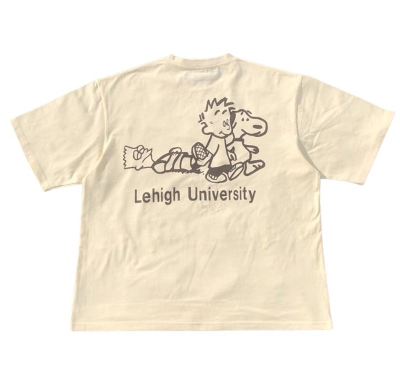 画像2: unisex  Snoopy family double-sided print vintage styleT-shirt   　  スヌーピーファミリー両面プリント ビンテージスタイルグラフィック 半袖ラウンドネック Tシャツ ユニセックス 男女兼用 (2)