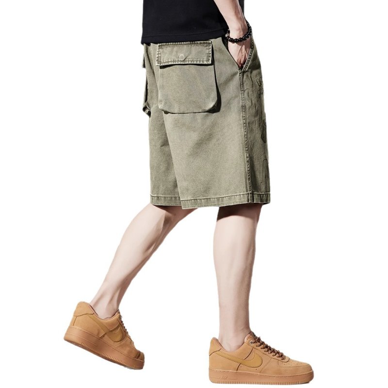 画像3: Unisex Cactus & Smile Graphic Print Half-length Shorts pants　 男女兼用  ユニセックス サボテンカクタス＆スマイルグラフィックプリント5分丈ハーフパンツヒップホップ ストリートダンス カジュアル  (3)