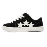 画像1: Star and Bicolor Leather lace-up sneakers Shoes　ユニセックス 男女兼用スター星＆バイカラーレザーレースアップスニーカー (1)