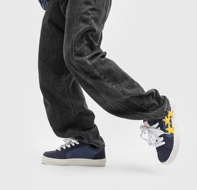 画像10: Star and Bicolor Leather lace-up sneakers Shoes　ユニセックス 男女兼用スター星＆バイカラーレザーレースアップスニーカー (10)