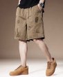 画像5: Unisex Cactus & Smile Graphic Print Half-length Shorts pants　 男女兼用  ユニセックス サボテンカクタス＆スマイルグラフィックプリント5分丈ハーフパンツヒップホップ ストリートダンス カジュアル  (5)