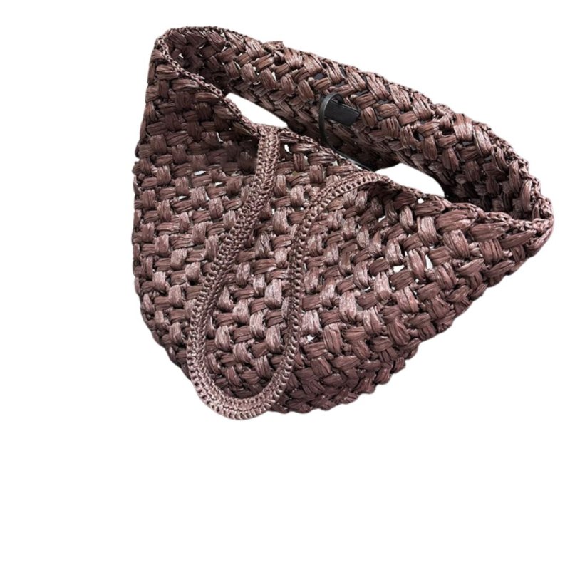 画像12: Ester simple straw basket bag tote shoulder bag 　 シンプルストローかご籠トートショルダーバッグバスケットバッグ (12)