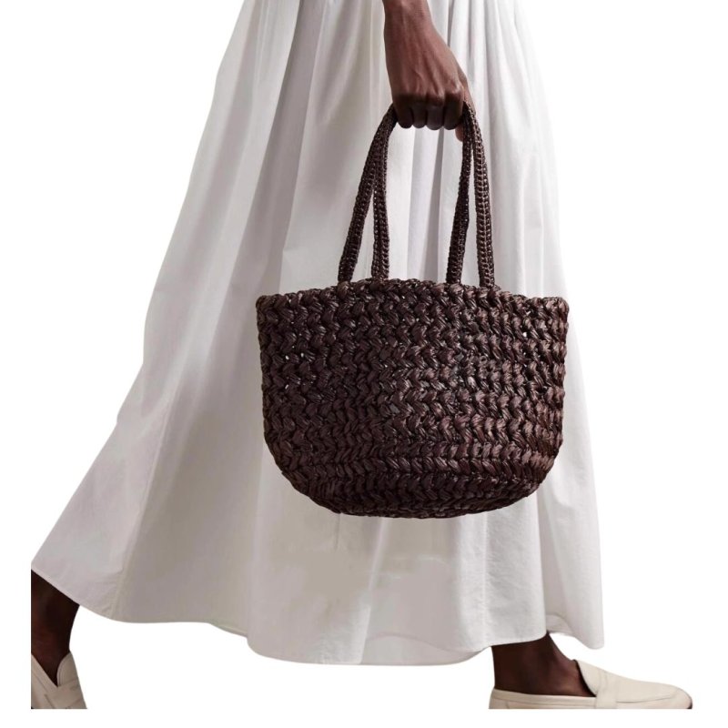 画像2: Ester simple straw basket bag tote shoulder bag 　 シンプルストローかご籠トートショルダーバッグバスケットバッグ (2)