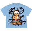 画像1: unisex Garfield Graphics print vintage styleT-shirt   　  ガーフィールドグラフィックプリント  半袖ラウンドネック Tシャツ ユニセックス 男女兼用 　  (1)