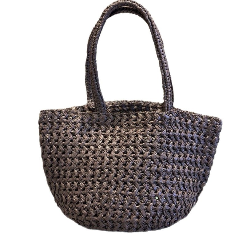 画像5: Ester simple straw basket bag tote shoulder bag 　 シンプルストローかご籠トートショルダーバッグバスケットバッグ (5)