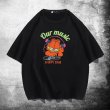画像2: unisex  DJ Garfield Print   T-shirt  DJガーフィールドプリント 半袖ラウンドネック Tシャツ ユニセックス 男女兼用 (2)