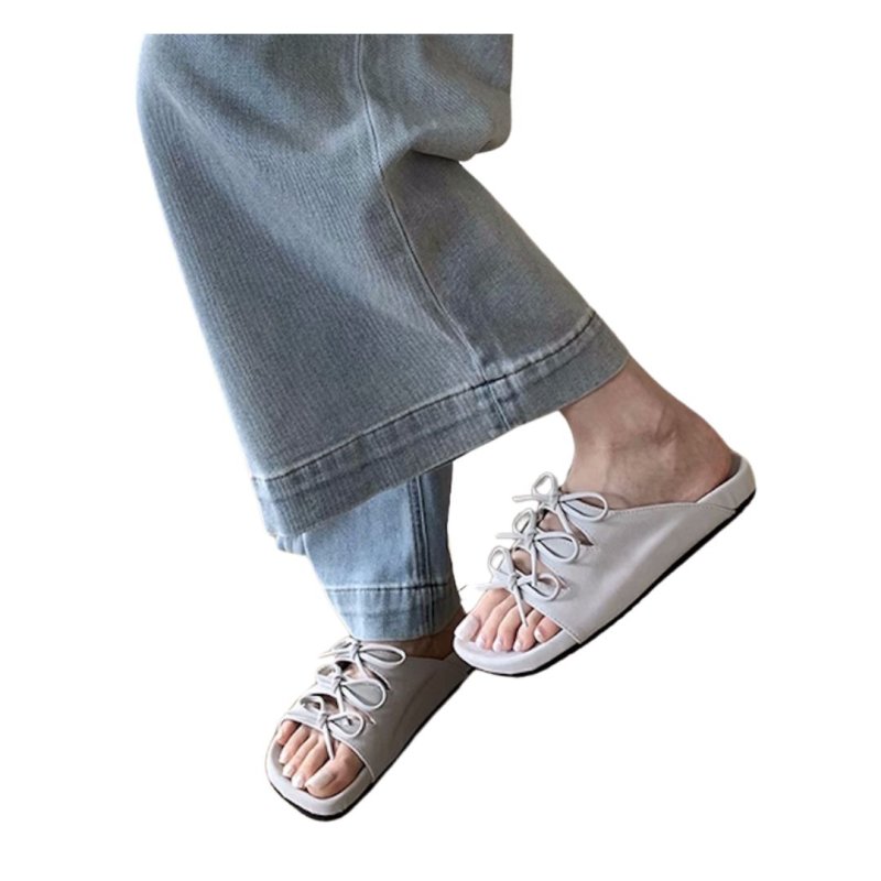 画像12: Ribbon bow flat sandals Slippers 　リボンス蝶結びフラットサンダルスリッパ (12)