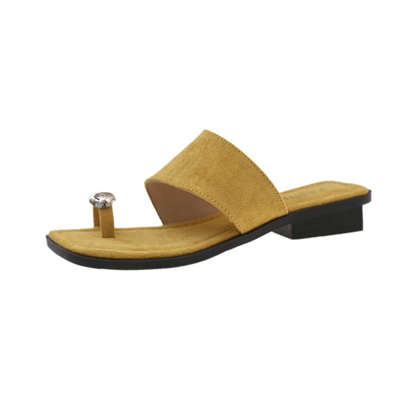 画像2: Metallic toe wide strap French sandals Slippers 　メタリックトゥ ワイドストラップフレンチサンダルスリッパ (2)