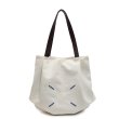 画像1: Point Canvas Tote Shoulder Shopping Eco Bag　　ポイントキャンバスハンドルレザートートショルダーショッピングエコバッグ (1)