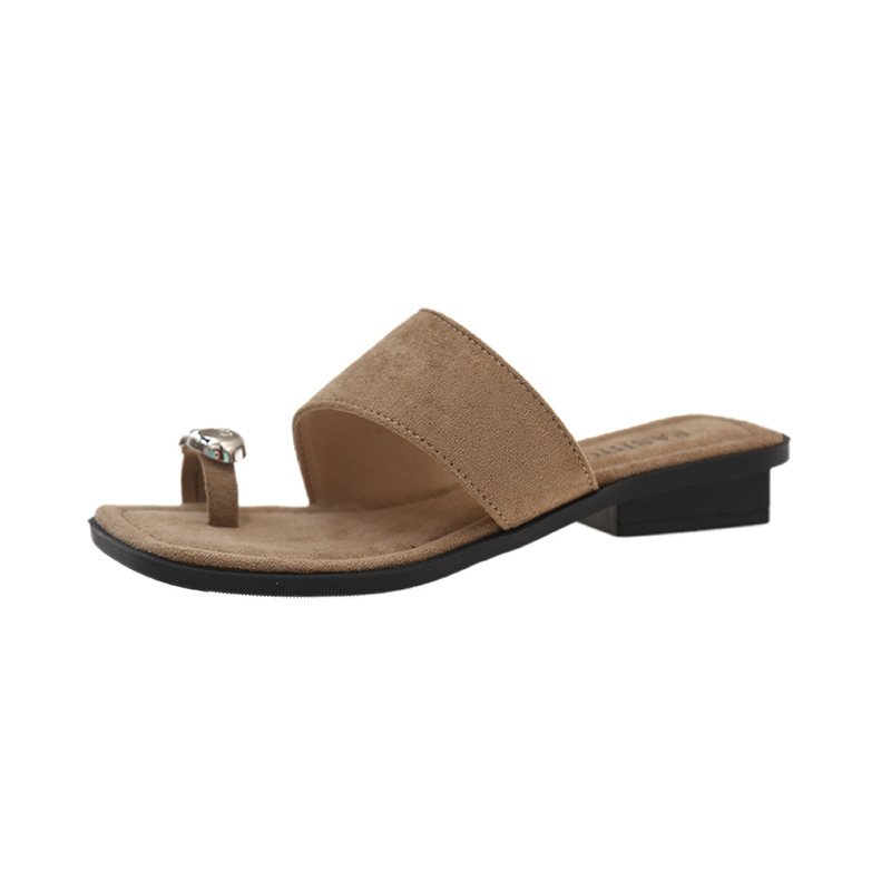 画像4: Metallic toe wide strap French sandals Slippers 　メタリックトゥ ワイドストラップフレンチサンダルスリッパ (4)