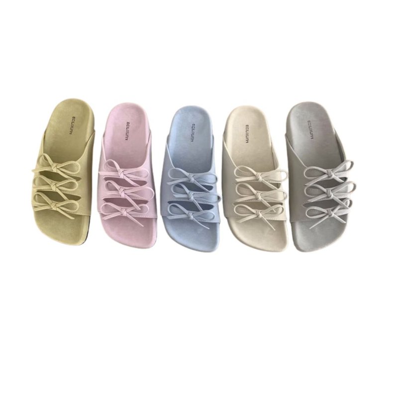 画像11: Ribbon bow flat sandals Slippers 　リボンス蝶結びフラットサンダルスリッパ (11)