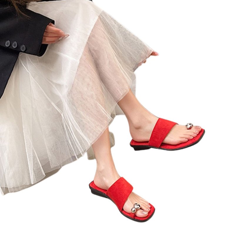 画像8: Metallic toe wide strap French sandals Slippers 　メタリックトゥ ワイドストラップフレンチサンダルスリッパ (8)