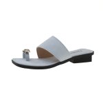 画像1: Metallic toe wide strap French sandals Slippers 　メタリックトゥ ワイドストラップフレンチサンダルスリッパ (1)