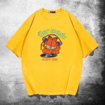 画像4: unisex  DJ Garfield Print   T-shirt  DJガーフィールドプリント 半袖ラウンドネック Tシャツ ユニセックス 男女兼用 (4)