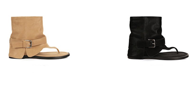 画像8: French thong leather short boot sandals　ソフトレザーフレンチトングレザーショートブーツサンダル (8)