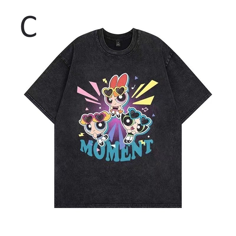 画像4: unisex Powerful Girls Comic print  T-shirt   　パワフルガールズコミック プリント 半袖ラウンドネック Tシャツ ユニセックス 男女兼用 (4)