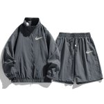 画像13: 25 Unisex ‎Not Rainbow Swoosh logo Nylon Set up Matching Set Jacket + Pant Short Pants ユニセックス 男女兼用 ノット レインボー スウォッシュロゴ マッチングセット ナイロン ジャージ セットアップ ウィンドブレーカー ショートパンツ 上下 (13)