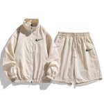 画像18: 25 Unisex ‎Not Rainbow Swoosh logo Nylon Set up Matching Set Jacket + Pant Short Pants ユニセックス 男女兼用 ノット レインボー スウォッシュロゴ マッチングセット ナイロン ジャージ セットアップ ウィンドブレーカー ショートパンツ 上下 (18)