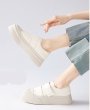 画像10: Women's Thick-soled Velcro leather sneakers all-match board shoes 　プラットフォーム厚底ベルクロレザースニーカーオールマッチボードシューズ　 (10)