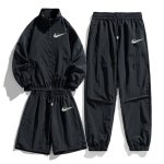 画像2: 25 Unisex ‎Not Rainbow Swoosh logo Nylon Set up Matching Set Jacket + Pant Short Pants ユニセックス 男女兼用 ノット レインボー スウォッシュロゴ マッチングセット ナイロン ジャージ セットアップ ウィンドブレーカー ショートパンツ 上下 (2)