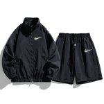 画像14: 25 Unisex ‎Not Rainbow Swoosh logo Nylon Set up Matching Set Jacket + Pant Short Pants ユニセックス 男女兼用 ノット レインボー スウォッシュロゴ マッチングセット ナイロン ジャージ セットアップ ウィンドブレーカー ショートパンツ 上下 (14)