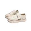 画像6: Women's Thick-soled Velcro leather sneakers all-match board shoes 　プラットフォーム厚底ベルクロレザースニーカーオールマッチボードシューズ　 (6)
