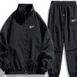 画像8: 25 Unisex ‎Not Rainbow Swoosh logo Nylon Set up Matching Set Jacket + Pant Short Pants ユニセックス 男女兼用 ノット レインボー スウォッシュロゴ マッチングセット ナイロン ジャージ セットアップ ウィンドブレーカー ショートパンツ 上下 (8)