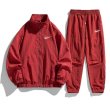 画像11: 25 Unisex ‎Not Rainbow Swoosh logo Nylon Set up Matching Set Jacket + Pant Short Pants ユニセックス 男女兼用 ノット レインボー スウォッシュロゴ マッチングセット ナイロン ジャージ セットアップ ウィンドブレーカー ショートパンツ 上下 (11)