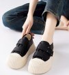 画像9: Women's Thick-soled Velcro leather sneakers all-match board shoes 　プラットフォーム厚底ベルクロレザースニーカーオールマッチボードシューズ　 (9)