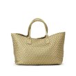 画像3: Large capacity leather woven tote shoulder bag　　ラージキャパシティーレザー編みトートショルダーバッグ (3)