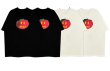 画像3: unisex Smiley Face Tomato print  T-shirt   　スマイリーフェイストマト プリント 半袖ラウンドネック Tシャツ ユニセックス 男女兼用 (3)