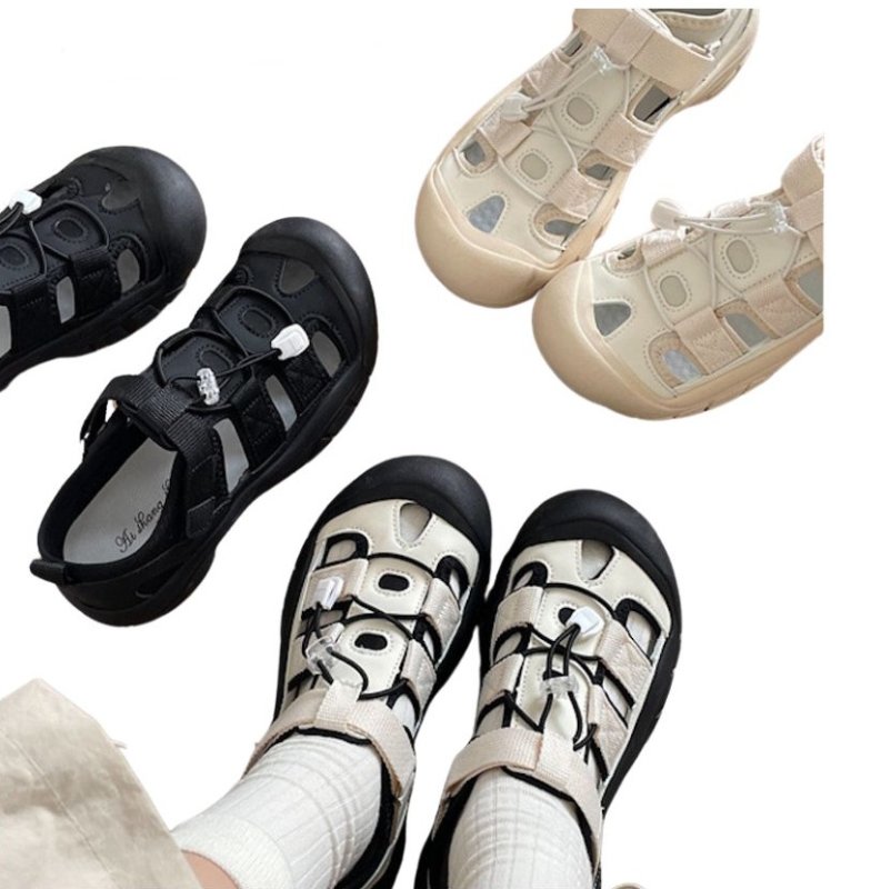 画像6: Women's Thick-soled ugly hole shoes sneakers 　厚底プラットフォームアグリーホールシューズスニーカー (6)