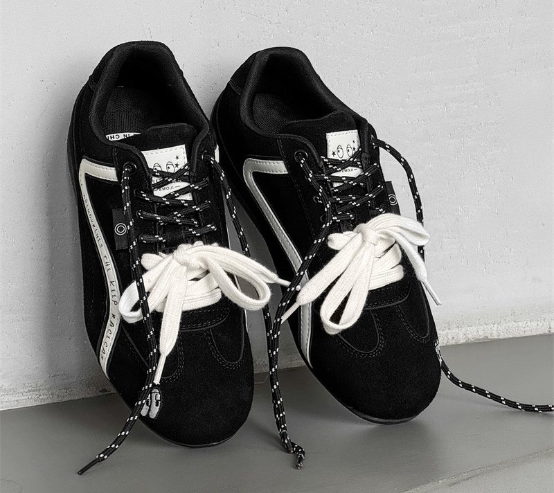 画像12: Women's Eyeball and apple embroidered leather lace-up sneakers　アイボール＆アップル刺繍 レザーレースアップスニーカー (12)