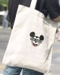 画像8: Unisex THE SMILE Mickey Mouse canvas tote shoulder bag　ユニセックス男女兼用THE SMILEミッキーマウス キャンバストートショルダーバッグ (8)
