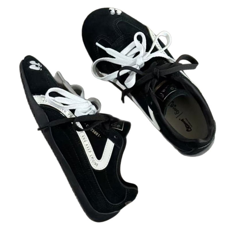 画像3: Women's Eyeball and apple embroidered leather lace-up sneakers　アイボール＆アップル刺繍 レザーレースアップスニーカー (3)