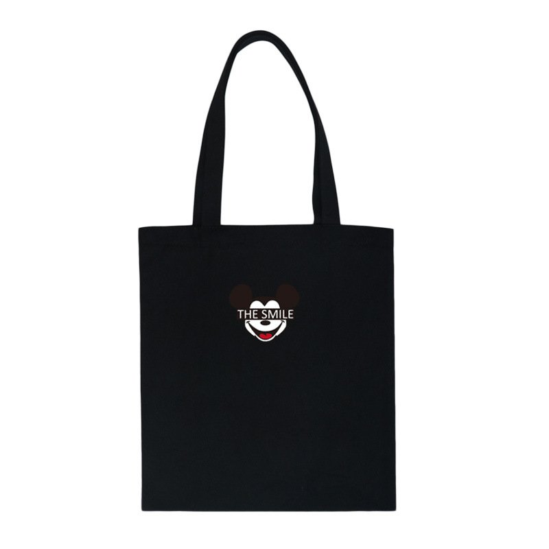 画像1: Unisex THE SMILE Mickey Mouse canvas tote shoulder bag　ユニセックス男女兼用THE SMILEミッキーマウス キャンバストートショルダーバッグ (1)