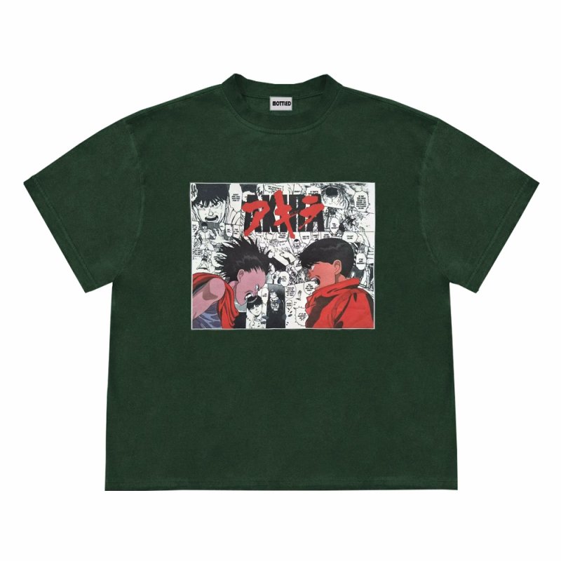 画像4: Anime Akira print vintage style print  T-shirt   　アニメアキラプリントヴィンテージスタイル プリント 半袖ラウンドネック Tシャツ ユニセックス 男女兼用 (4)