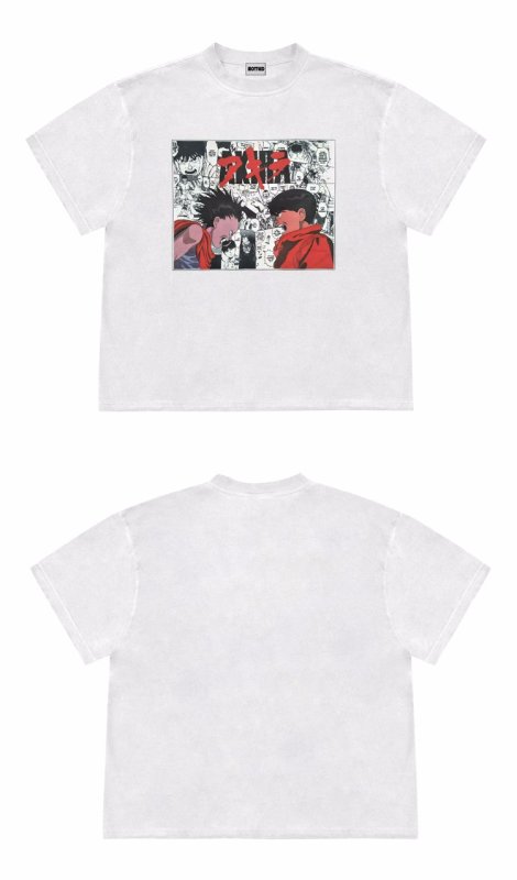 画像7: Anime Akira print vintage style print  T-shirt   　アニメアキラプリントヴィンテージスタイル プリント 半袖ラウンドネック Tシャツ ユニセックス 男女兼用 (7)