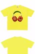 画像4: unisex Tomato Headphones Print  Print T-shirt   　トマトヘッドフォンプリント  半袖ラウンドネック Tシャツ ユニセックス 男女兼用 　  (4)