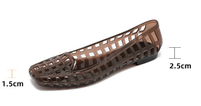 画像7: Women’s Crystal PVC Jelly Pumps Slip-On Shoes Mary Jane   クリスタル pvcゼリーパンプススリッポン　シューズ (7)