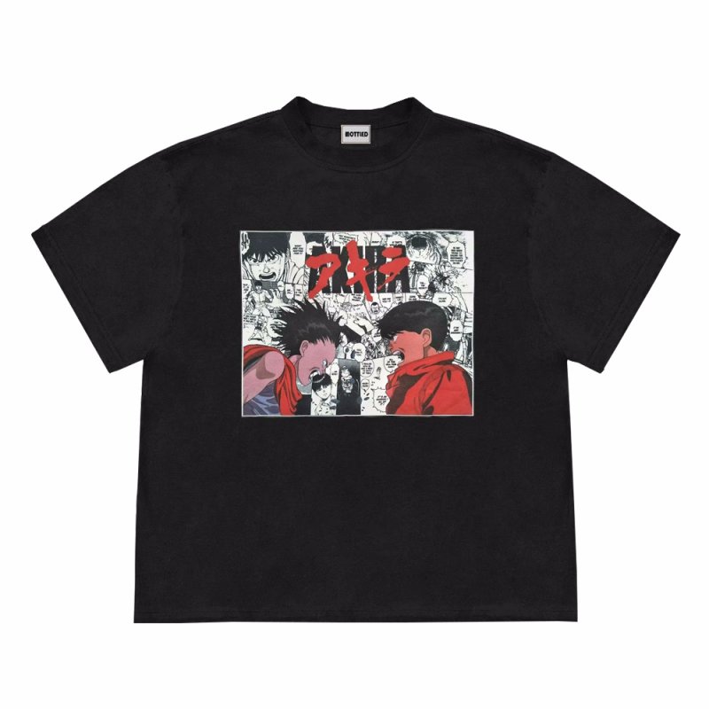 画像3: Anime Akira print vintage style print  T-shirt   　アニメアキラプリントヴィンテージスタイル プリント 半袖ラウンドネック Tシャツ ユニセックス 男女兼用 (3)