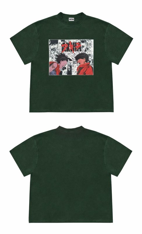 画像6: Anime Akira print vintage style print  T-shirt   　アニメアキラプリントヴィンテージスタイル プリント 半袖ラウンドネック Tシャツ ユニセックス 男女兼用 (6)