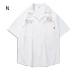 画像14: unisex American retro hip hop street racing & bowling shirt  　アメリカンレトロヒップホップストリートビンテージスタイルレーシング＆ボーリング シャツユニセックス 男女兼用 　  (14)